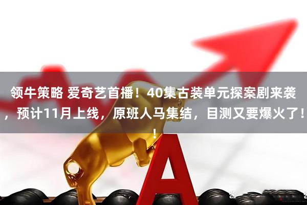 领牛策略 爱奇艺首播！40集古装单元探案剧来袭，预计11月上线，原班人马集结，目测又要爆火了！