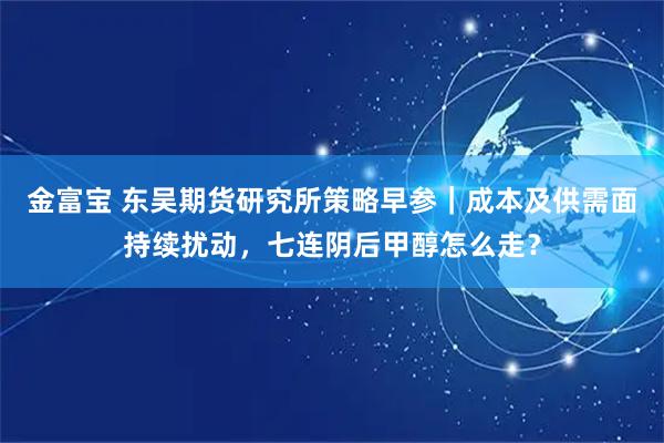 金富宝 东吴期货研究所策略早参｜成本及供需面持续扰动，七连阴后甲醇怎么走？
